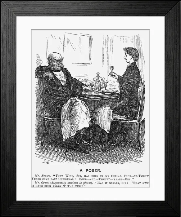 Framed Print : A Poser, 1866. Artist: George du Maurier Framed Print : A Poser, 1866. Artist: George du Maurier
