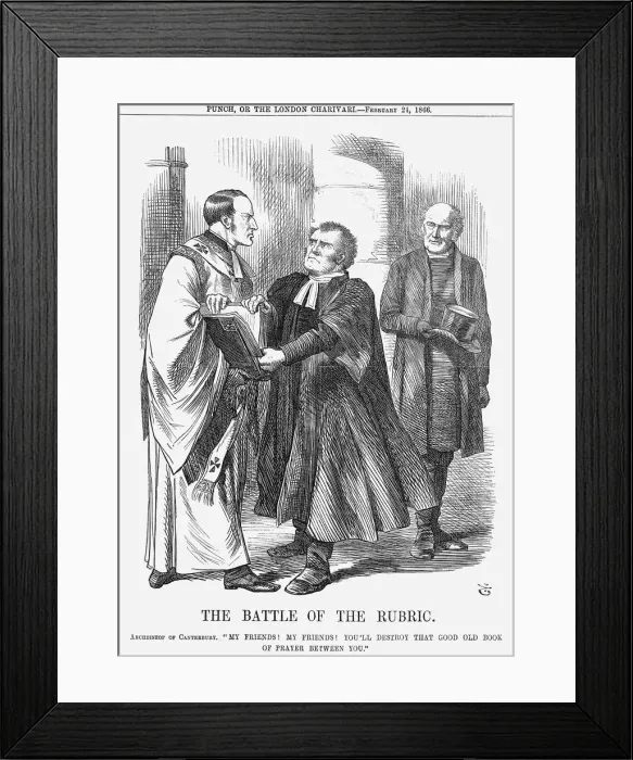 Framed Print : The Battle of the Rubric, 1866. Artist: John Tenniel Framed Print : The Battle of the Rubric, 1866. Artist: John Tenniel