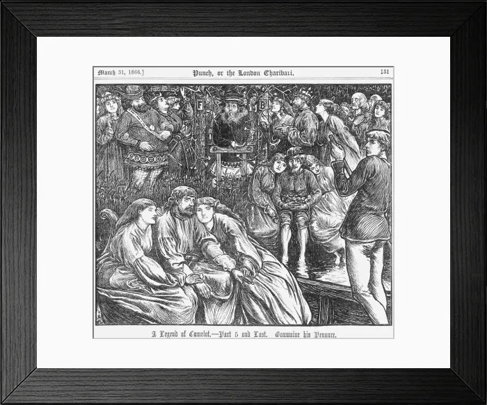 Framed Print : A Legend of Camelot - Part 5 and Last, 1866 Framed Print : A Legend of Camelot - Part 5 and Last, 1866
