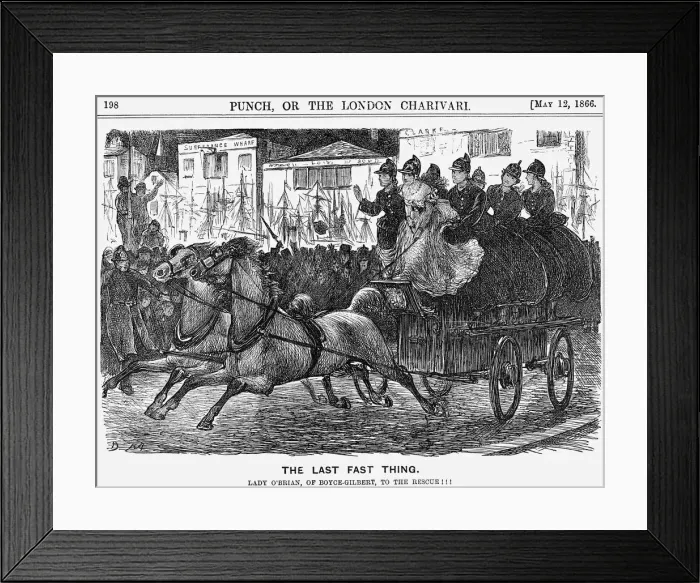 Framed Print : The Last Fast Thing, 1866. Artist: George du Maurier Framed Print : The Last Fast Thing, 1866. Artist: George du Maurier