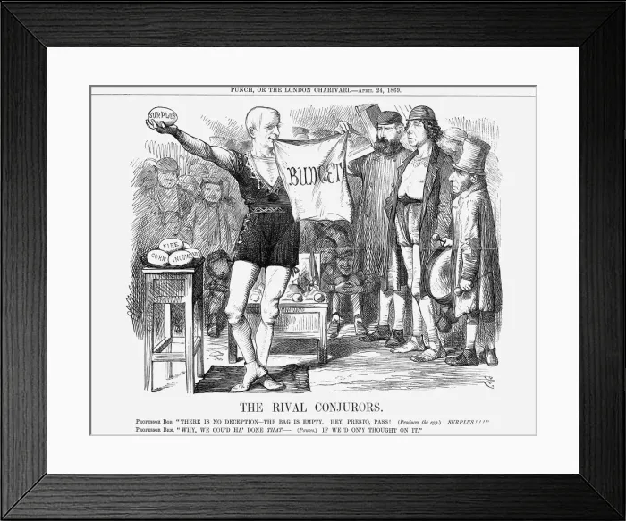Framed Print : The Rival Con jurors, 1869. Artist: John Tenniel Framed Print : The Rival Con jurors, 1869. Artist: John Tenniel