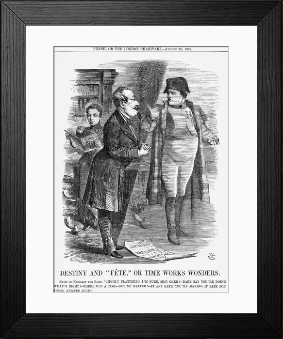 Framed Print : Destiny and Fete, Or Time Works Wonders, 1869. Artist: Joseph Swain Framed Print : Destiny and Fete, Or Time Works Wonders, 1869. Artist: Joseph Swain