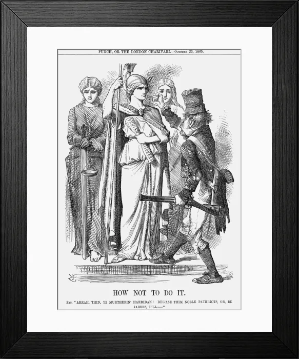Framed Print : How Not To Do It, 1869. Artist: Joseph Swain Framed Print : How Not To Do It, 1869. Artist: Joseph Swain