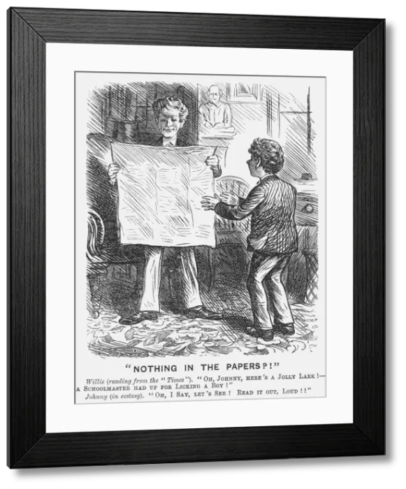 Framed Print : Nothing in The Papers?!, 1870 Framed Print : Nothing in The Papers?!, 1870