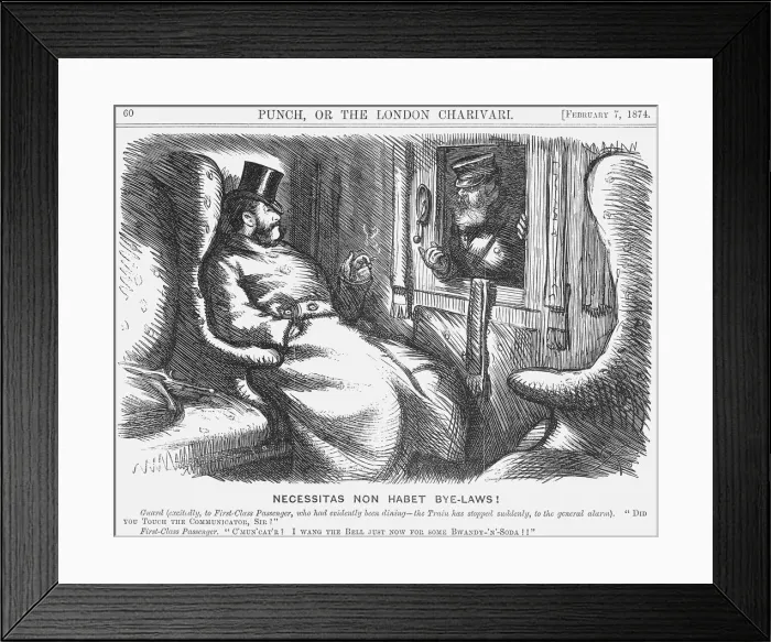 Framed Print : Necessitas Non Habet Bye-Laws!, 1874. Artist: Charles Samuel Keene Framed Print : Necessitas Non Habet Bye-Laws!, 1874. Artist: Charles Samuel Keene