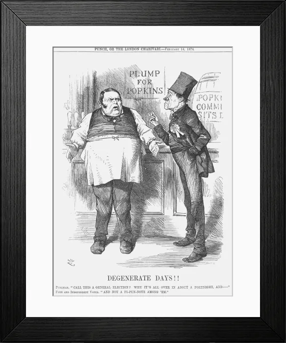 Framed Print : Degenerate Days!!, 1874. Artist: Joseph Swain Framed Print : Degenerate Days!!, 1874. Artist: Joseph Swain