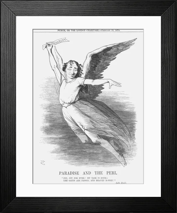 Framed Print : Paradise and the Peri, 1874. Artist: Joseph Swain Framed Print : Paradise and the Peri, 1874. Artist: Joseph Swain
