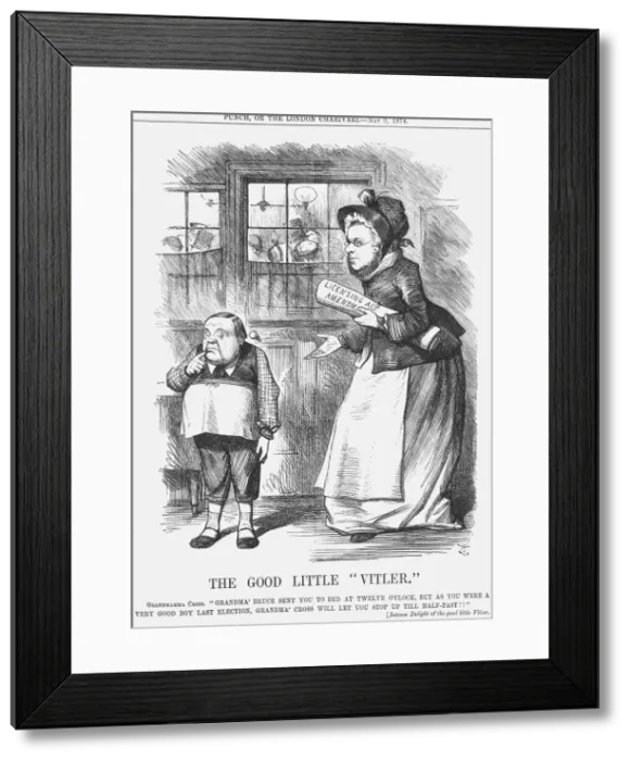 Framed Print : The Good Little Vitler, 1874. Artist: Joseph Swain Framed Print : The Good Little Vitler, 1874. Artist: Joseph Swain