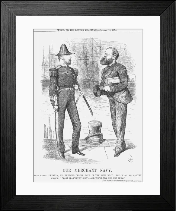 Framed Print : Our Merchant Navy, 1874. Artist: Joseph Swain Framed Print : Our Merchant Navy, 1874. Artist: Joseph Swain