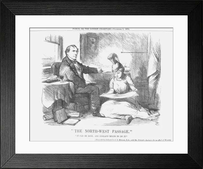 Framed Print : The North-West Passage, 1874. Artist: Joseph Swain Framed Print : The North-West Passage, 1874. Artist: Joseph Swain