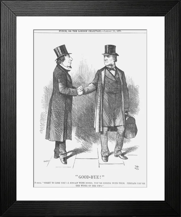 Framed Print : Good-Bye !, 1875. Artist: Joseph Swain Framed Print : Good-Bye !, 1875. Artist: Joseph Swain