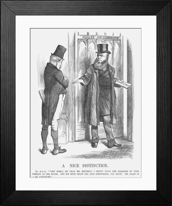 Framed Print : A Nice Distinction, 1875. Artist: Joseph Swain Framed Print : A Nice Distinction, 1875. Artist: Joseph Swain