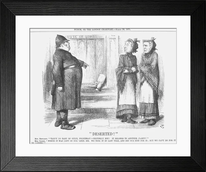 Framed Print : Deserted !, 1875. Artist: Joseph Swain Framed Print : Deserted !, 1875. Artist: Joseph Swain