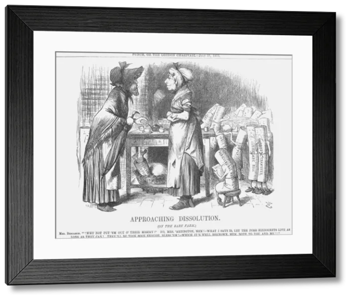 Framed Print : Approaching Dissolution, 1875. Artist: Joseph Swain Framed Print : Approaching Dissolution, 1875. Artist: Joseph Swain
