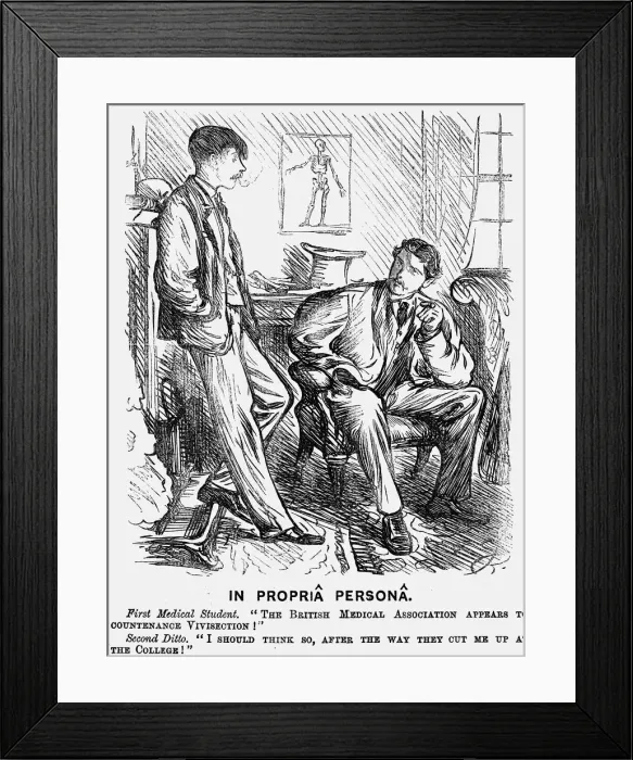 Framed Print : In Propria Persona, 1875. Artist: Charles Samuel Keene Framed Print : In Propria Persona, 1875. Artist: Charles Samuel Keene