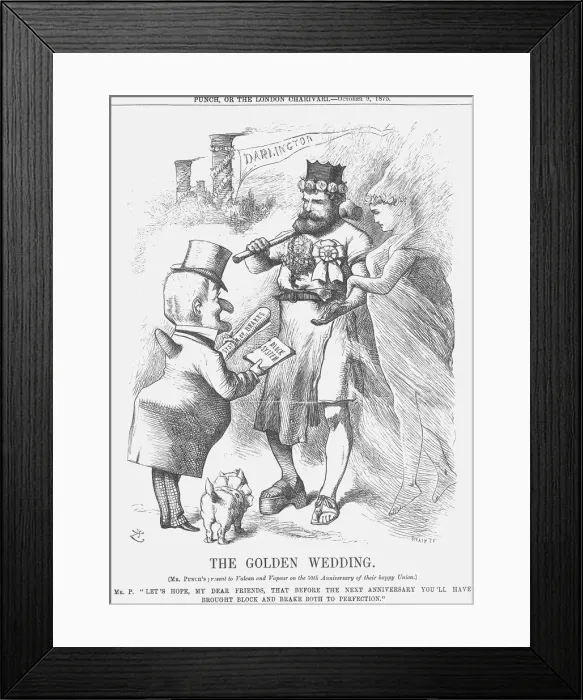 Framed Print : The Golden Wedding, 1875. Artist: Joseph Swain