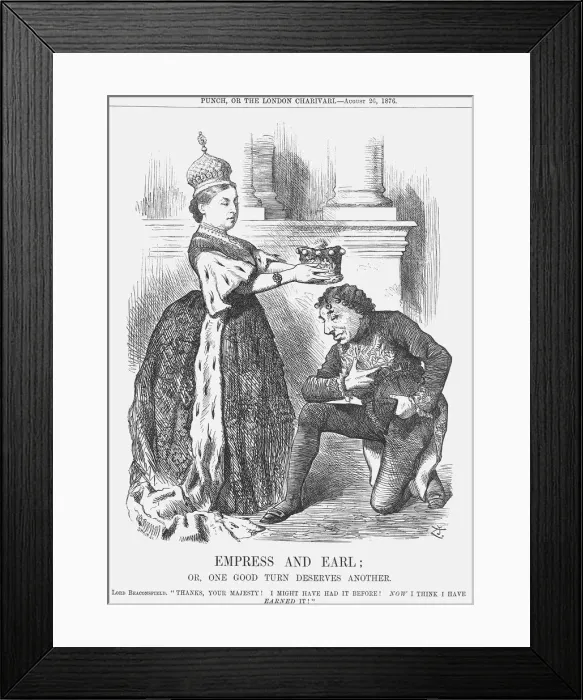 Framed Print : Empress and Earl, 1876. Artist: Joseph Swain Framed Print : Empress and Earl, 1876. Artist: Joseph Swain