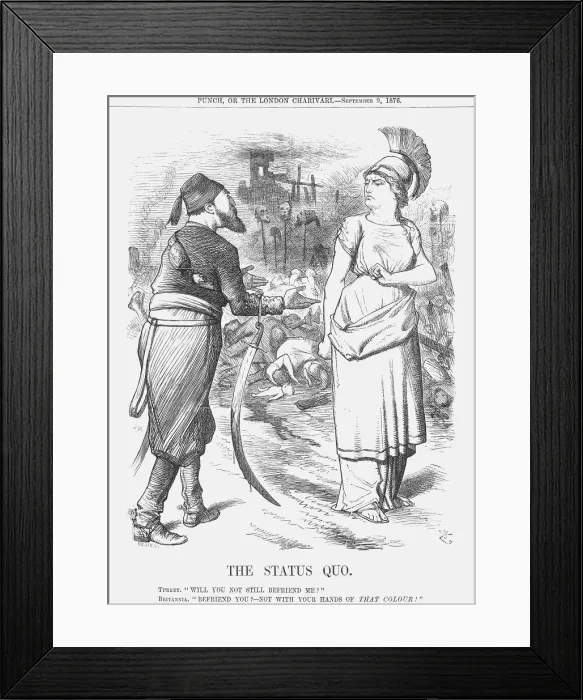 Framed Print : The Status Quo, 1876. Artist: Joseph Swain Framed Print : The Status Quo, 1876. Artist: Joseph Swain
