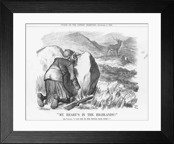Framed Print : My Hearts in the Highlands!, 1888. Artist: Joseph Swain Framed Print : My Hearts in the Highlands!, 1888. Artist: Joseph Swain