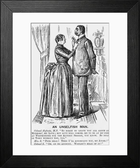 Framed Print : An Unselfish Man, 1888 Framed Print : An Unselfish Man, 1888