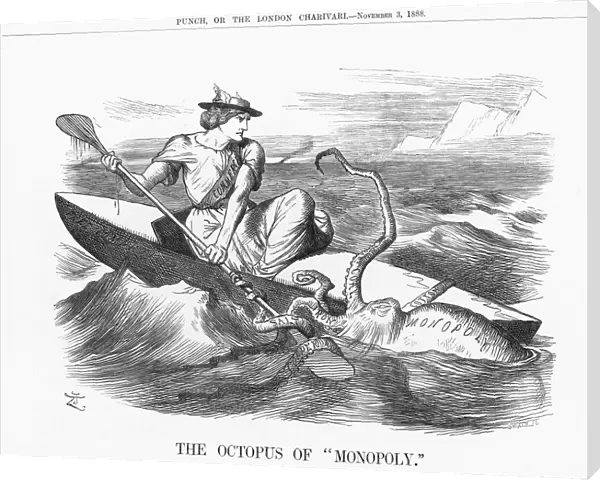 The Octopus of Monopoly, 1888. Artist: Joseph Swain