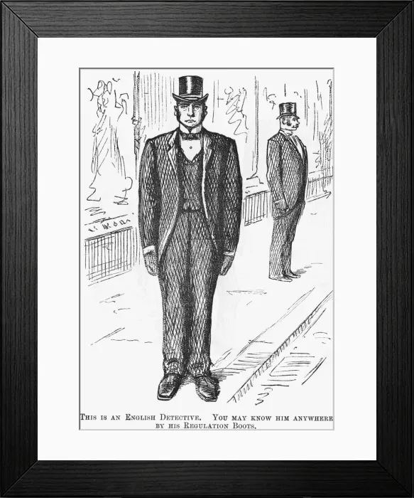 Framed Print : This is an English Detective... 1888 Framed Print : This is an English Detective... 1888