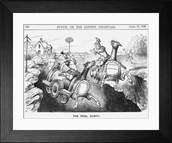 Framed Print : The Rival Curtii, 1858 Framed Print : The Rival Curtii, 1858