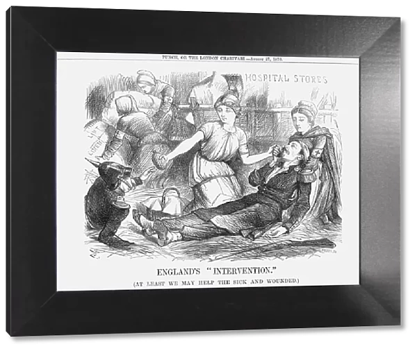 Englands Intervention. 1870. Artist: Joseph Swain