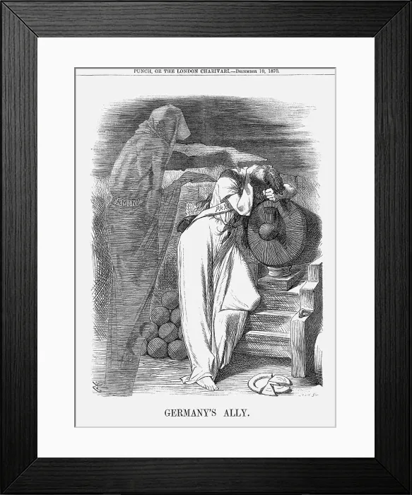 Framed Print : Germanys Ally, 1870. Artist: Joseph Swain Framed Print : Germanys Ally, 1870. Artist: Joseph Swain