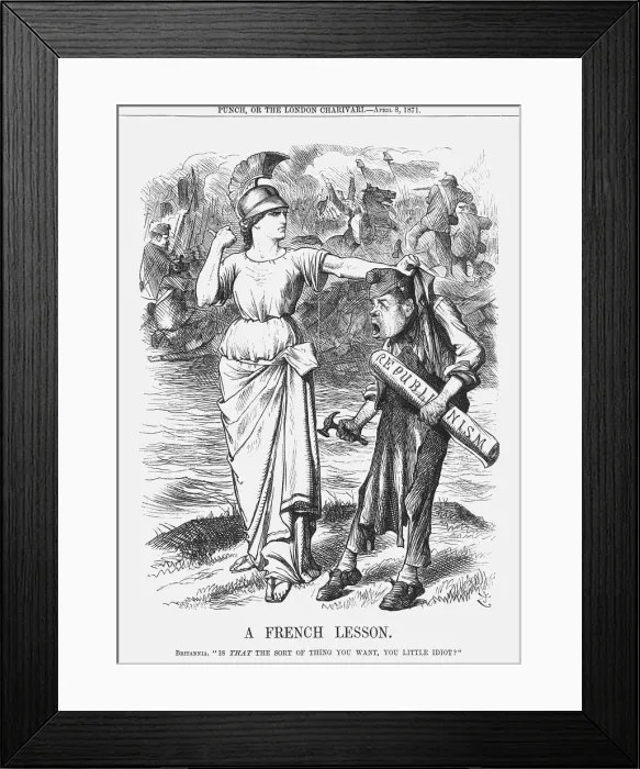 Framed Print : A French Lesson, 1871. Artist: Joseph Swain