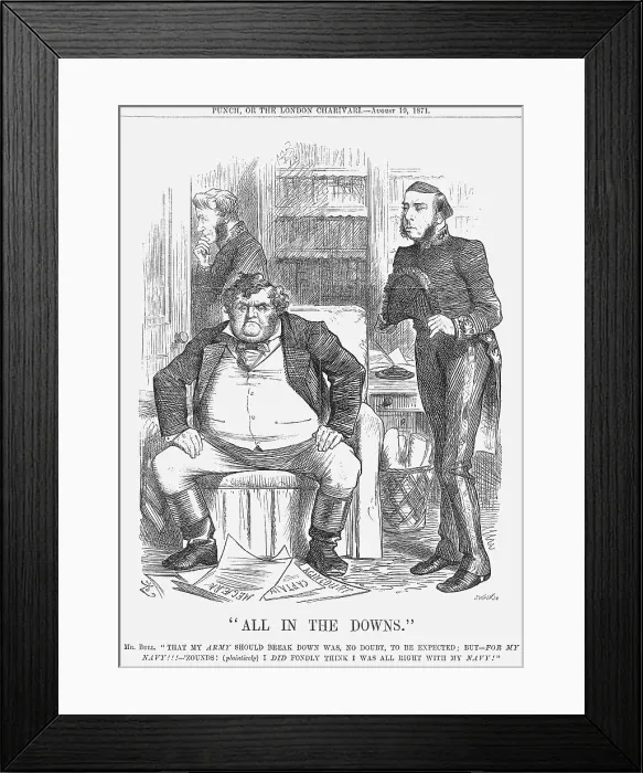 Framed Print : All in the Downs, 1871. Artist: Joseph Swain Framed Print : All in the Downs, 1871. Artist: Joseph Swain