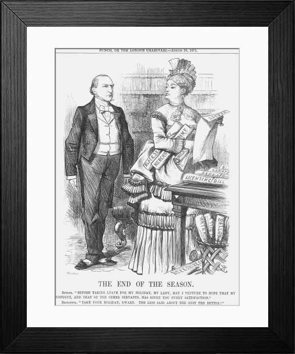 Framed Print : The End of the Season, 1871. Artist: Joseph Swain Framed Print : The End of the Season, 1871. Artist: Joseph Swain