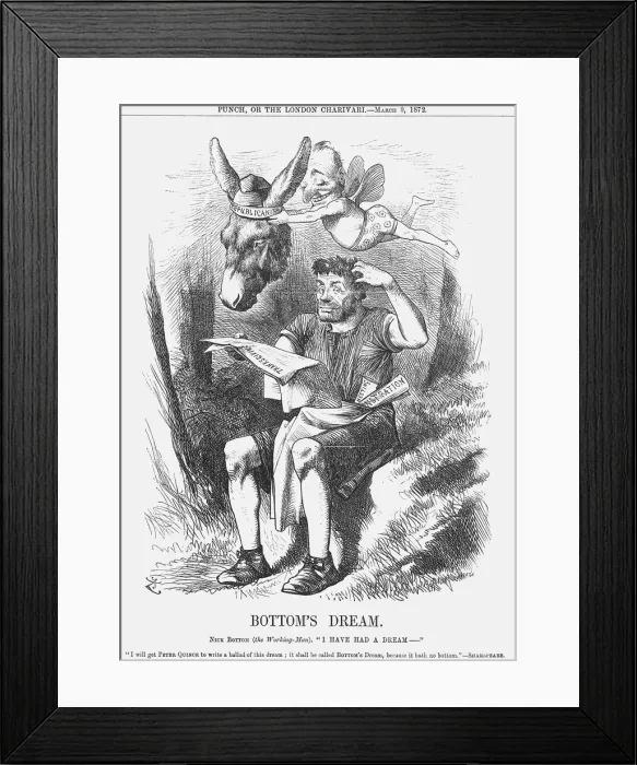Framed Print : Bottoms Dream, 1872. Artist: Joseph Swain Framed Print : Bottoms Dream, 1872. Artist: Joseph Swain