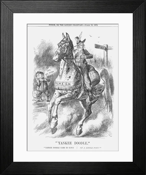 Framed Print : Yankee Doodle, 1872. Artist: Joseph Swain Framed Print : Yankee Doodle, 1872. Artist: Joseph Swain