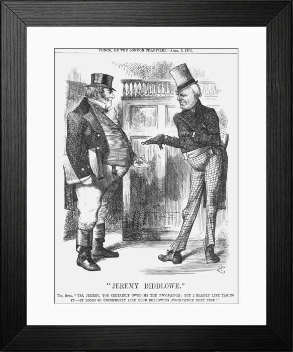 Framed Print : Jeremy Diddlowe, 1872. Artist: Joseph Swain Framed Print : Jeremy Diddlowe, 1872. Artist: Joseph Swain