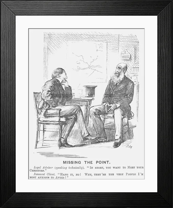 Framed Print : Missing the Point, 1872 Framed Print : Missing the Point, 1872