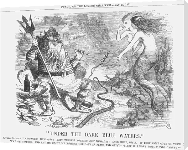 Under the Dark Blue Waters, 1872. Artist: Joseph Swain