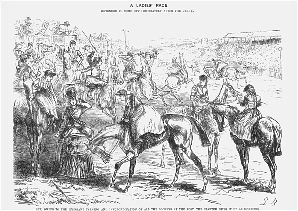 A Ladies Race, 1872. Artist: Joseph Swain