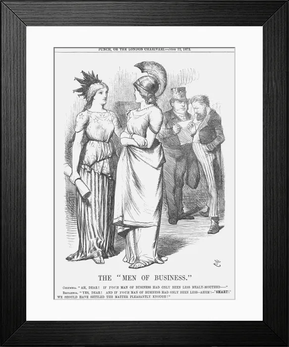 Framed Print : The Men of Business, 1872. Artist: Joseph Swain Framed Print : The Men of Business, 1872. Artist: Joseph Swain