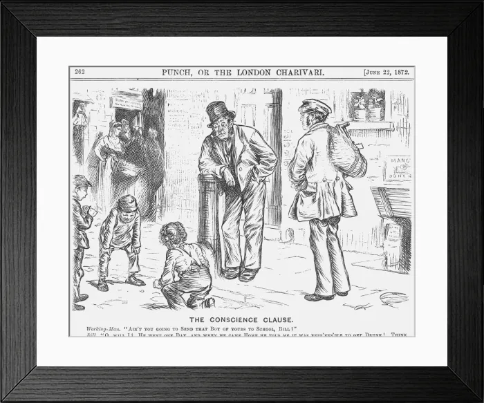 Framed Print : The Conscience Clause, 1872 Framed Print : The Conscience Clause, 1872