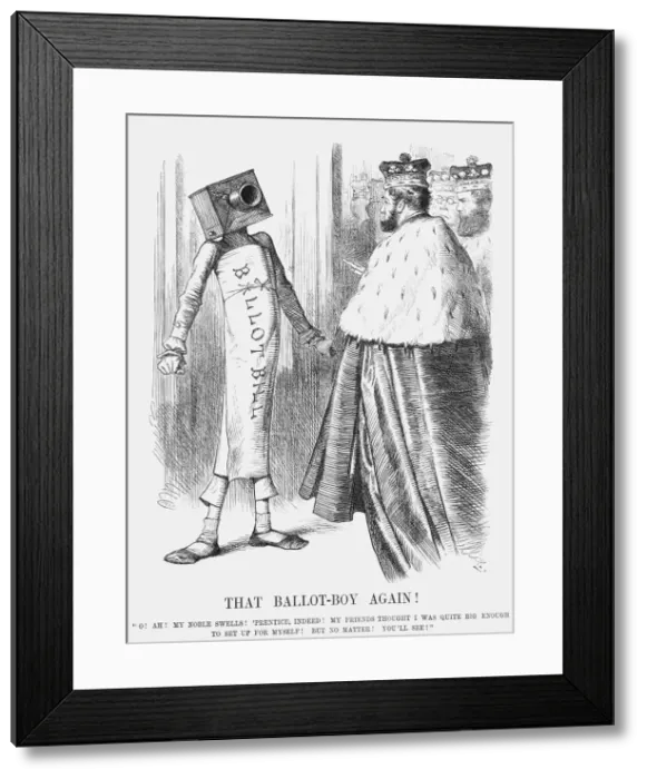 Framed Print : That Ballot-Boy Again!, 1872. Artist: Joseph Swain Framed Print : That Ballot-Boy Again!, 1872. Artist: Joseph Swain