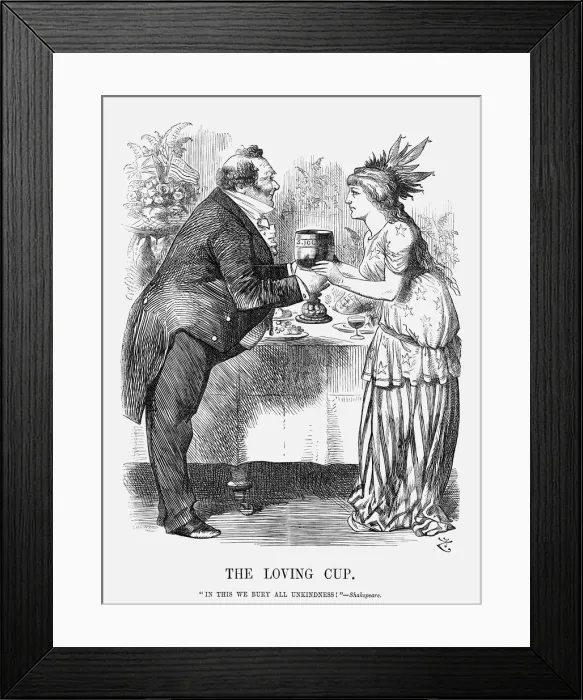 Framed Print : The Loving Cup, 1872. Artist: Joseph Swain Framed Print : The Loving Cup, 1872. Artist: Joseph Swain