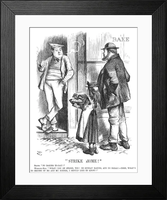 Framed Print : Strike Home!, 1872. Artist: Joseph Swain Framed Print : Strike Home!, 1872. Artist: Joseph Swain
