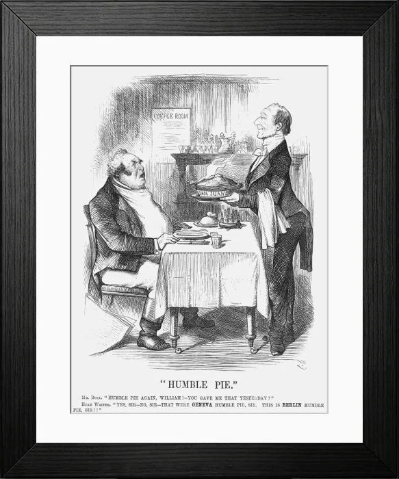 Framed Print : Humble Pie, 1872. Artist: Joseph Swain Framed Print : Humble Pie, 1872. Artist: Joseph Swain