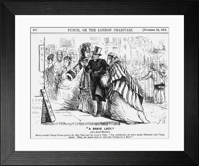 Framed Print : A Brave Lady, 1872 Framed Print : A Brave Lady, 1872