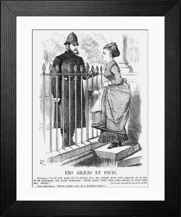Framed Print : Pro Ar(e)is Et Focis, 1872. Artist: Joseph Swain Framed Print : Pro Ar(e)is Et Focis, 1872. Artist: Joseph Swain