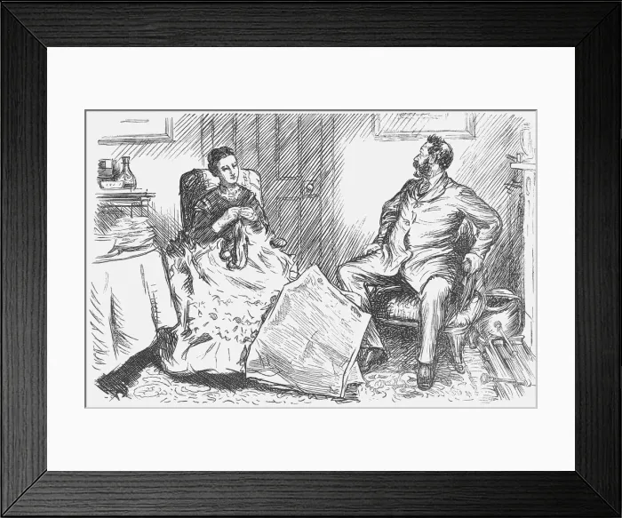 Framed Print : Christmas Bills, 1872 Framed Print : Christmas Bills, 1872