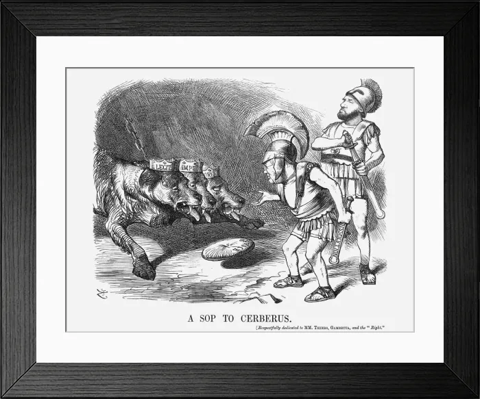 Framed Print : A Sop to Cerberus, 1872. Artist: Joseph Swain Framed Print : A Sop to Cerberus, 1872. Artist: Joseph Swain