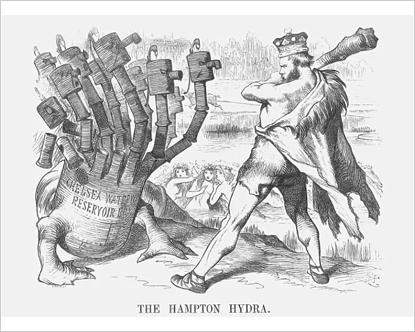 The Hampton Hydra, 1873. Artist: Joseph Swain