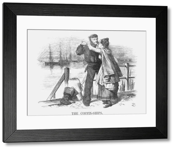 Framed Print : The Coffin-Ships, 1873. Artist: Joseph Swain Framed Print : The Coffin-Ships, 1873. Artist: Joseph Swain